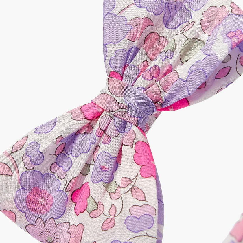 Big Bow Alice Band in Lilac Betsy