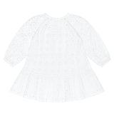 girls white embroidered coverup