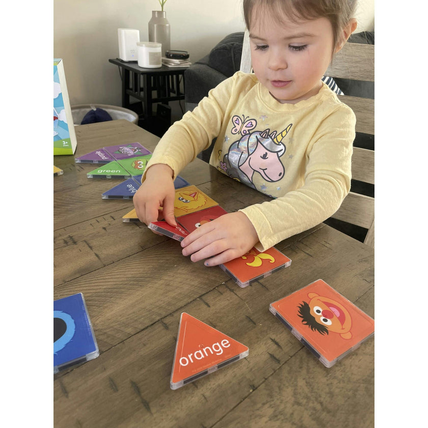 Sesame Street Colors with Elmo Magnetic Tile Structures
