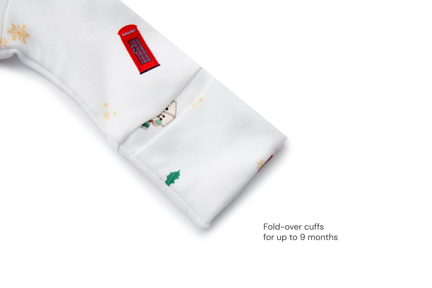 Organic Cotton Magnetic Footie Pajama - London