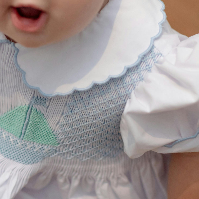 Eloise Bubble in Smocked Sailboats