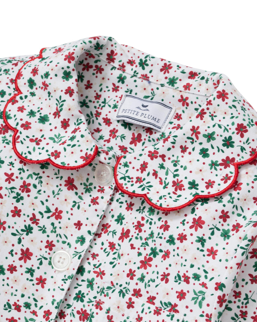 Kid's Twill Colette Pajama Set in Winter Garden