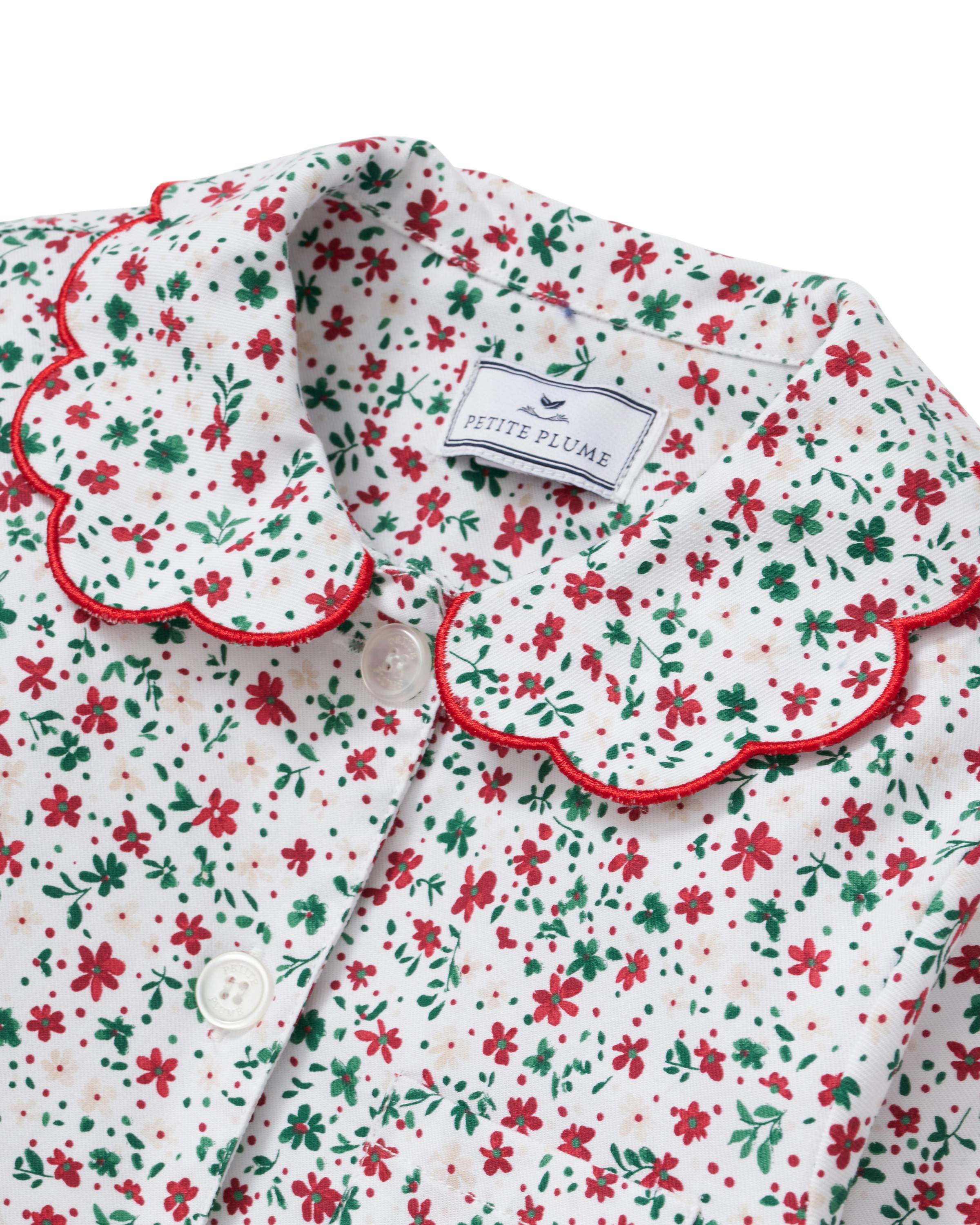 Kid's Twill Colette Pajama Set in Winter Garden