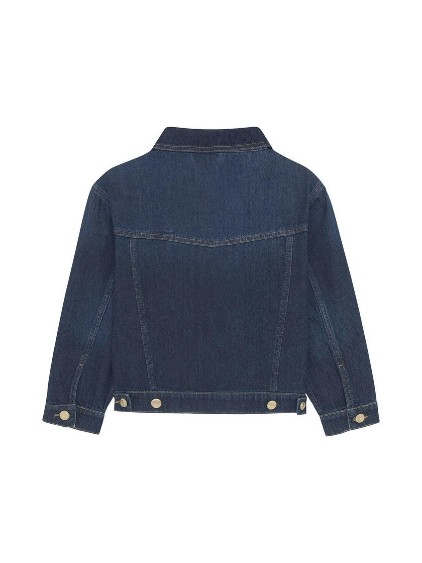 Jordyn Denim Trucker Jacket | Deep Water