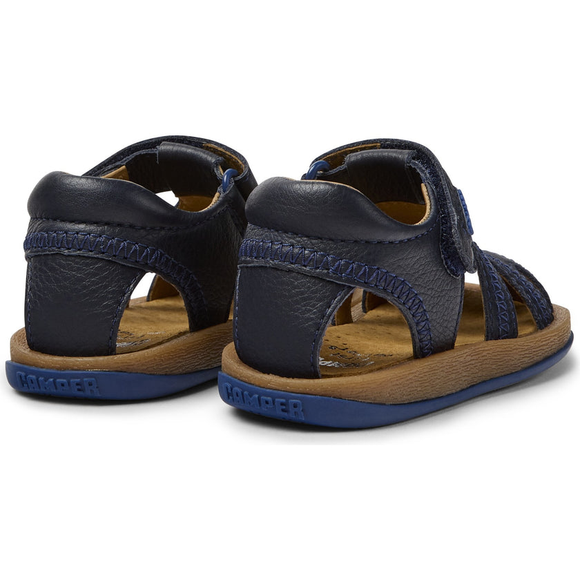 Bicho First Walker T-strap Sandals, Blue