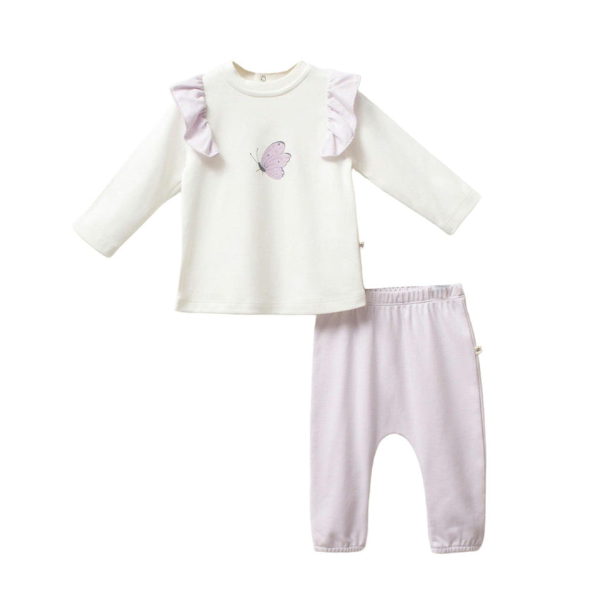 Purple Butterfly Outfit Set