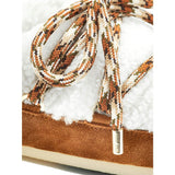 MOON BOOT MULE Shearling Boots - Whiskey
