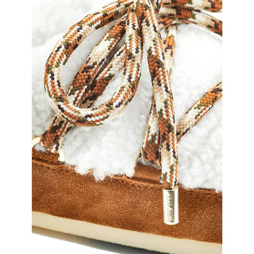 MOON BOOT MULE Shearling Boots - Whiskey
