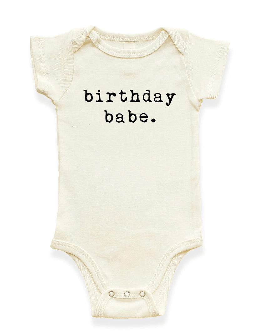 Birthday Babe Organic Baby Bodysuit