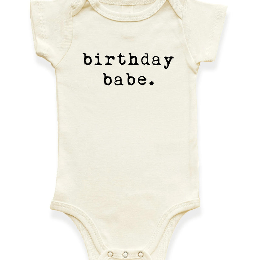 Birthday Babe Organic Baby Bodysuit