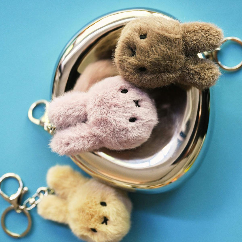 Keychain MIFFY ECO Fuzzy Beige 3"