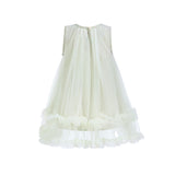 Mist Sleeveless Star Ruffle Dress