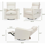Willa Pro Power Glider Recliner w/ Power Lumbar in Performance Cream Eco-Weave