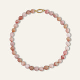 Pink Opal Knotted Gemstone Necklace