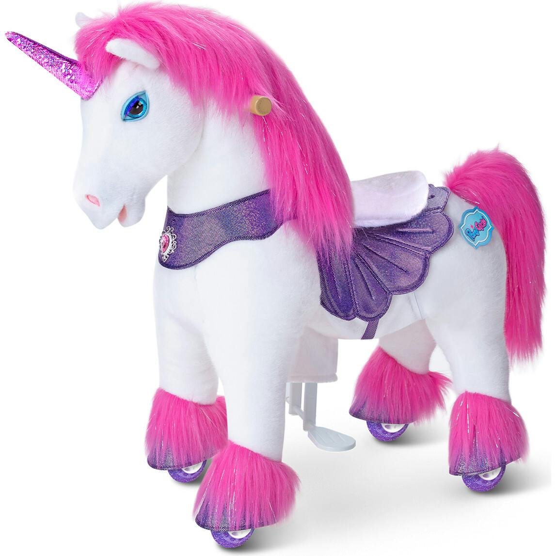 Model Y® Unicorn Ride-On Toy Age 4–7 – Pink/Purple