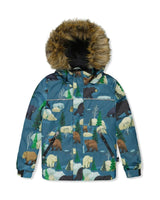Two Piece Discover Snowsuit Blue Bear Print