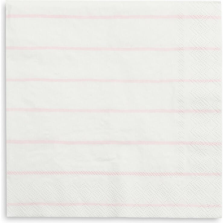 Blush Frenchie Striped Large Napkins