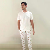 Men's Pajama Pants in Santa's Cookies