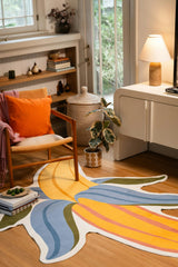 Yellow Irregular Banana Rug by Maayan Alper-Swan