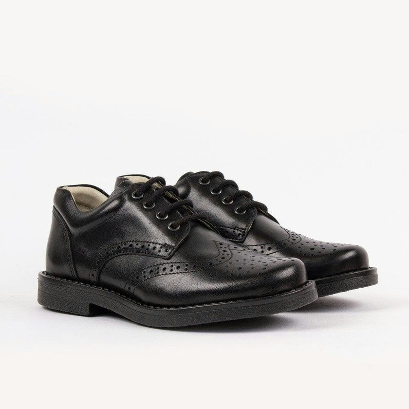 Hampton Classics Hamish School Shoes in Black