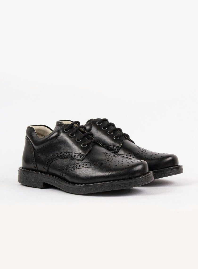 Hampton Classics Hamish School Shoes in Black