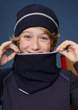 The Navy Merino Cashmere Beanie