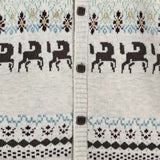 Light Grey Reindeer Cardigan