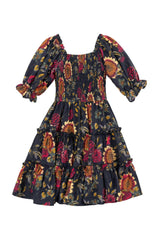 Mini Madeline Dress in Moody Sunflower