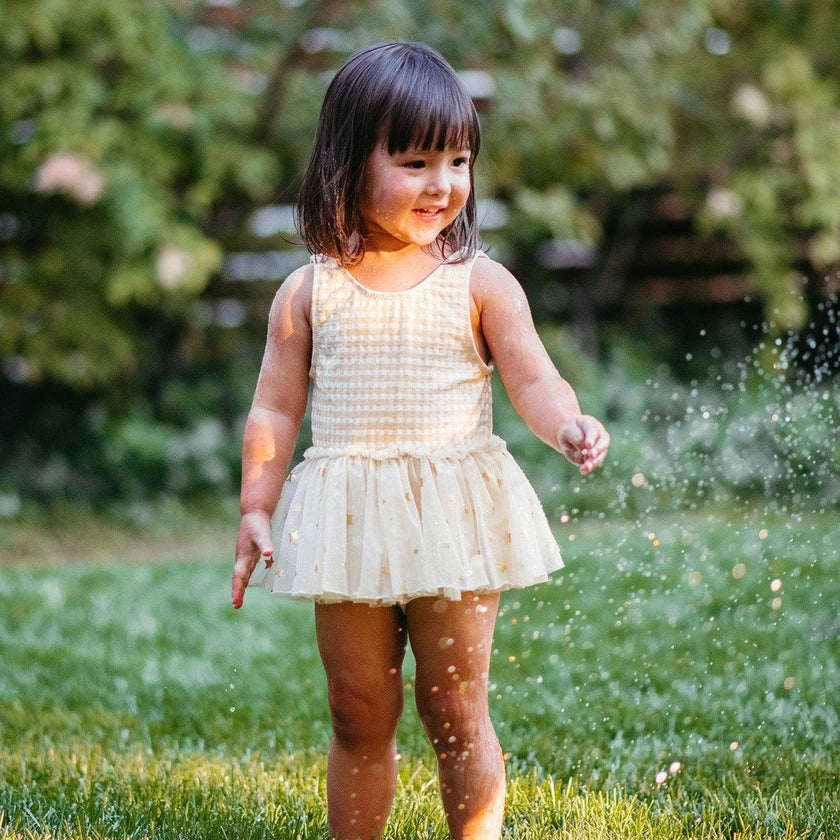 Strawberry Ballet Skirt Swimsuit
