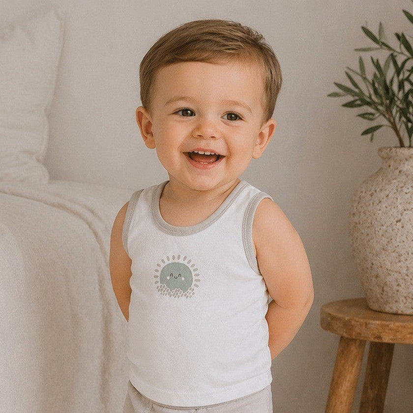 Sun Print Boys Undershirts 3 Pack