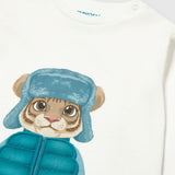 White Interactive Tiger T-Shirt