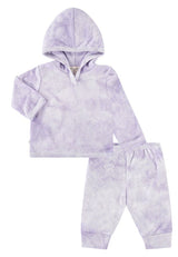 Stripe Marble Rib Hoodie and Legging Set