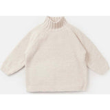 Baby Fuzzy Ribbed Neck Sweater