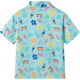 Boys Synthetic Viscose Matching Set | Aqua beach