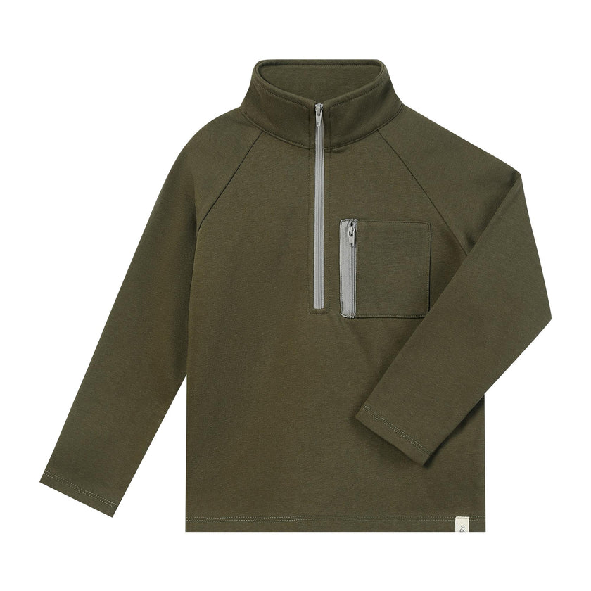 PICKET sage 3/4 zip up