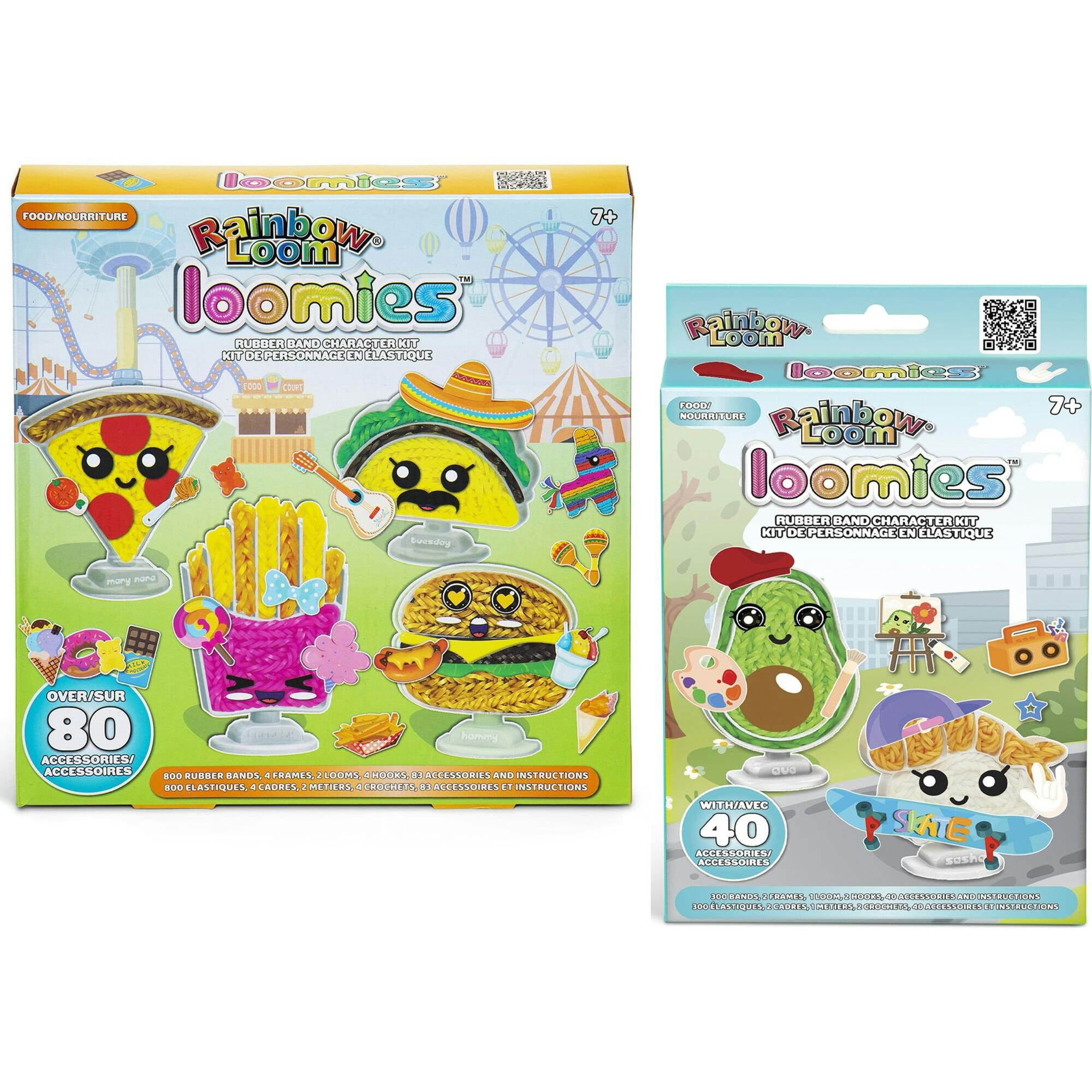 Rainbow Loom: Loomies Food Figurines 2 PK Bundle: 4 Character & 2 Character Kits