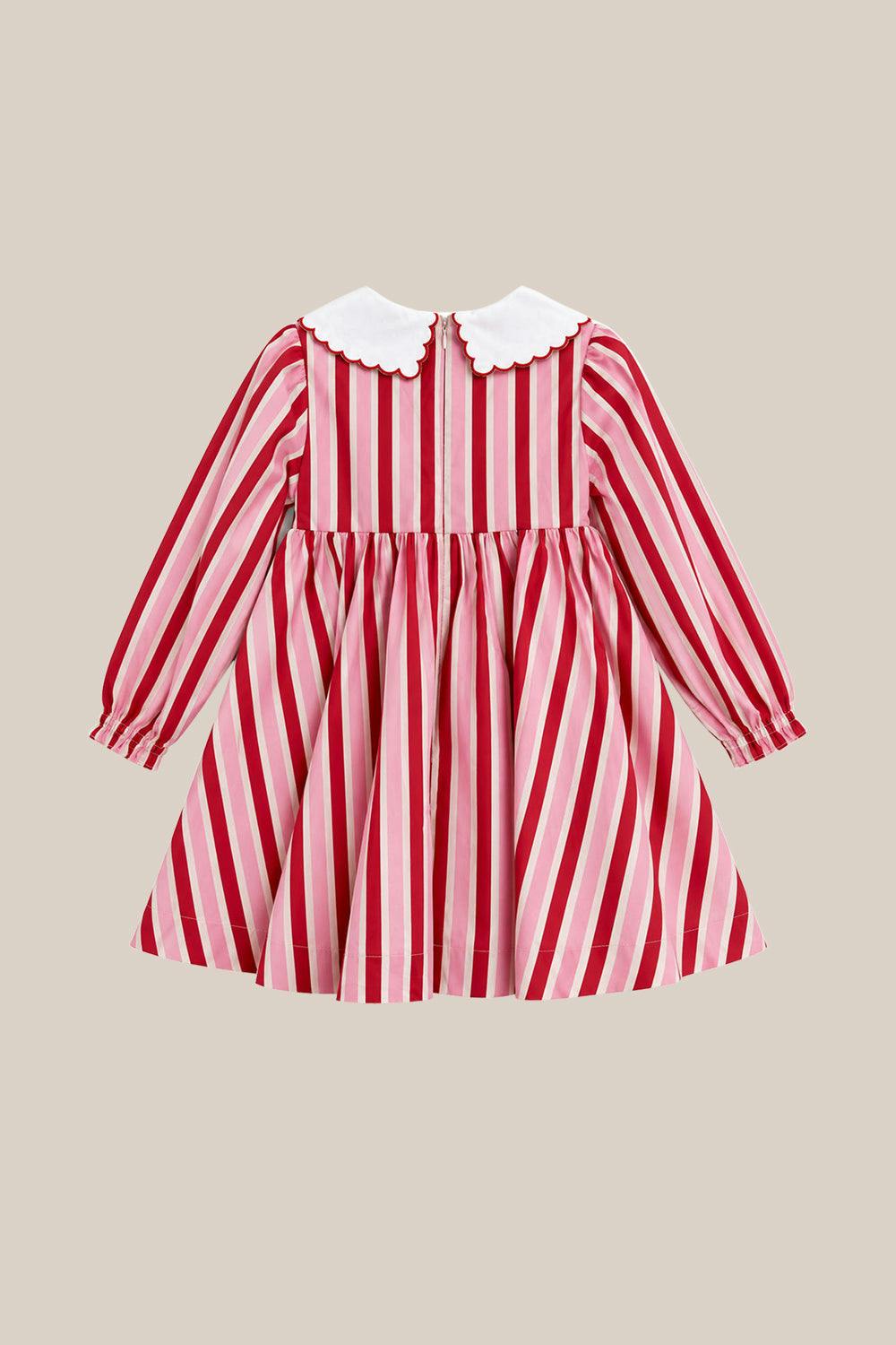 Mini Hawthorn Dress in Candy Cane Stripe