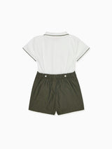 Green Mattia Baby Boy Set