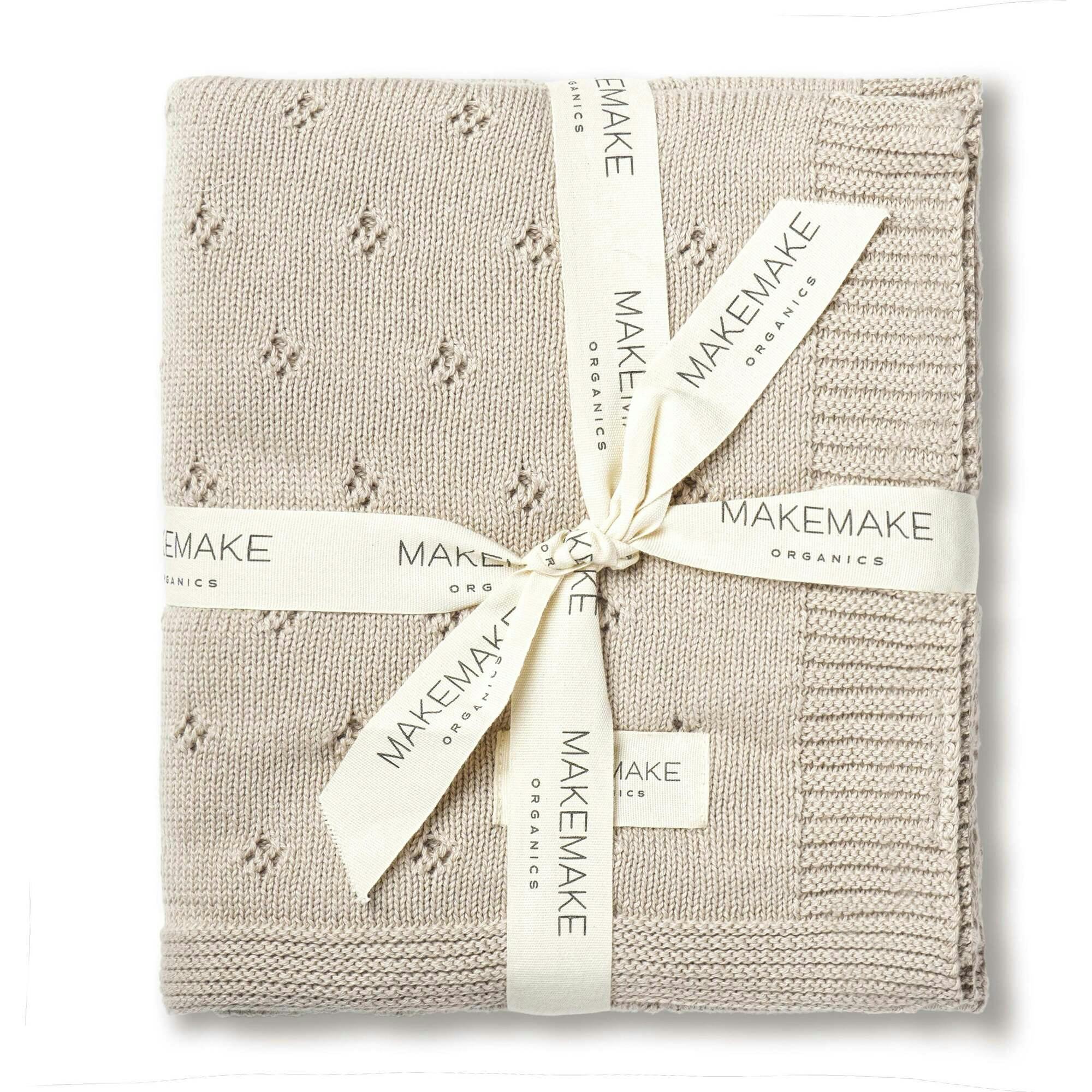 Organic Cotton Pointelle Baby Blanket