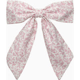 Extra Large Bow Hair Clip in Pink Floral