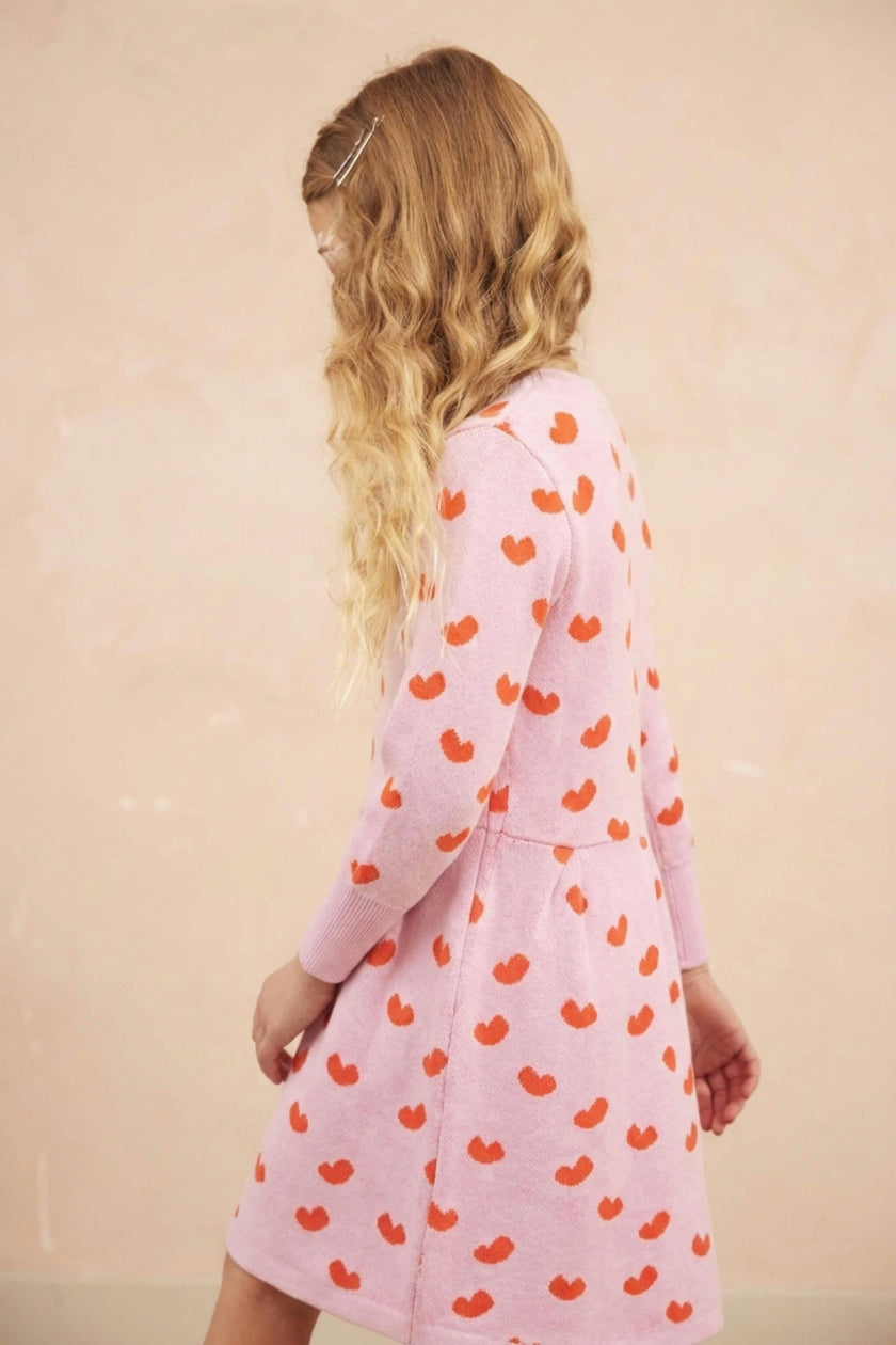 Love Hearts Dress | Bubble Gum