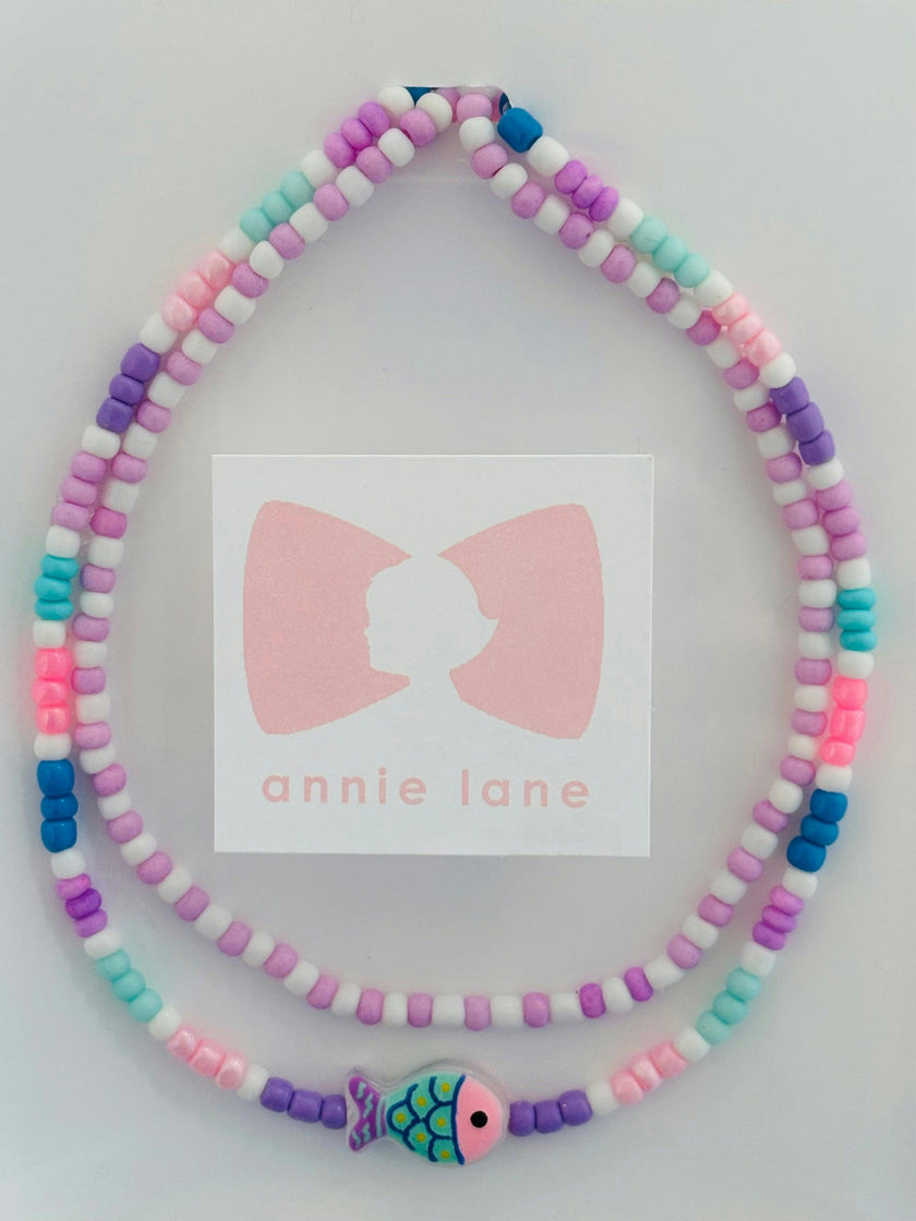 Beaded Bracelets - Tropical Fish Purple