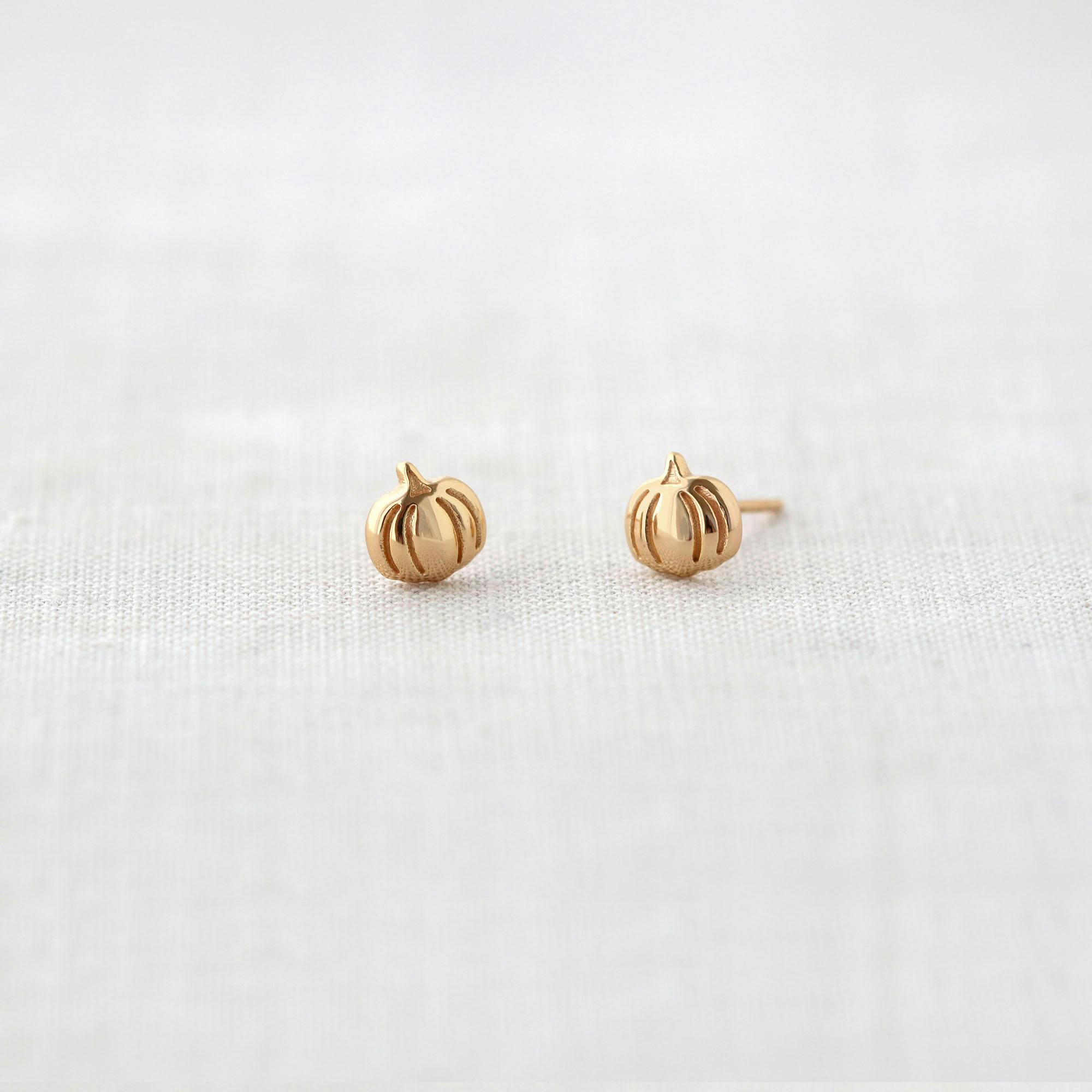 Pumpkin Stud Earrings