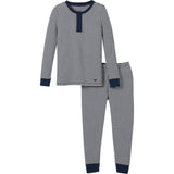 Kid's Pima Snug Fit Pajama Set in Pink Stripe