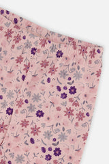 Printed Leggings Pink Printed Daisies