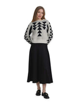 Geometric Print Sweater