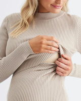 Lift Up Nursing Knit  Stone