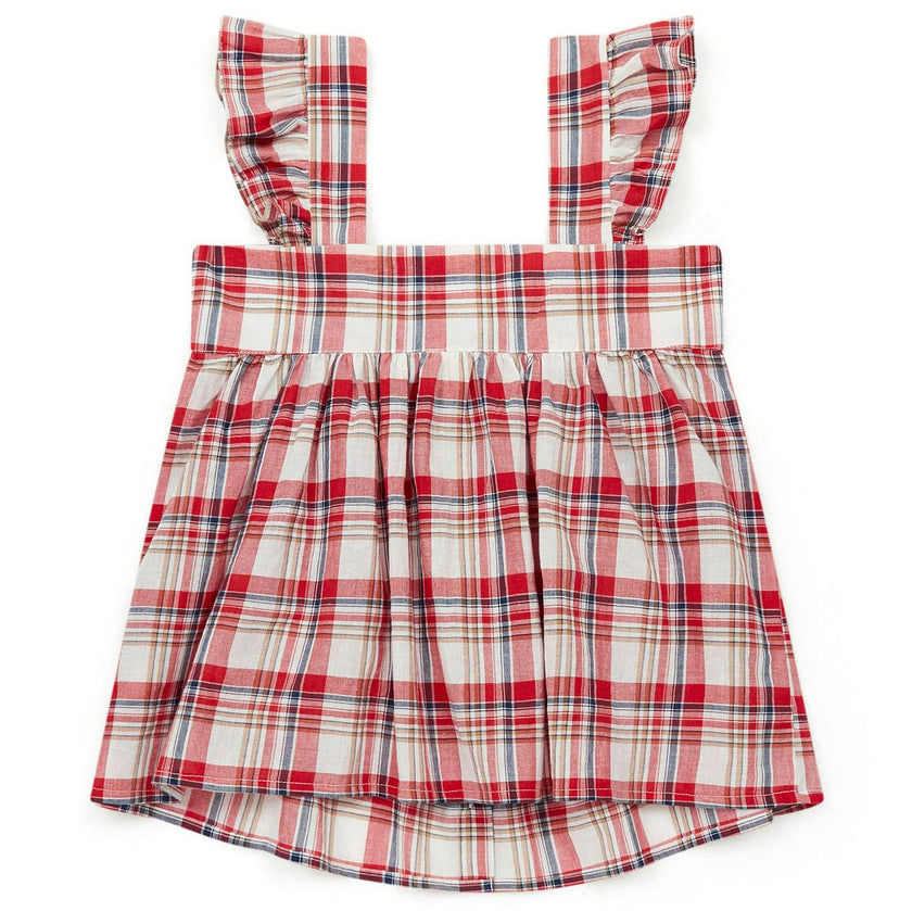 BONTON Elisa Plaid Swing Top
