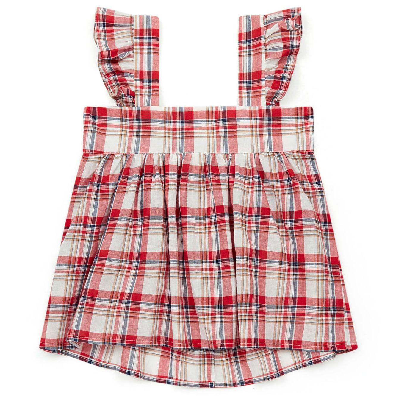 BONTON Elisa Plaid Swing Top