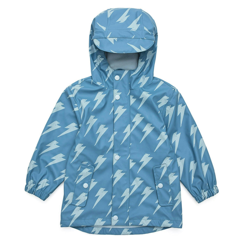 Recycled Waterproof Raincoat, Blue